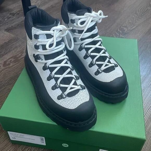 NIB Women’s Diemme Rocco’s vet boots Cracked White 36 / US 6 Utility Grunge Gorp - Picture 10 of 11